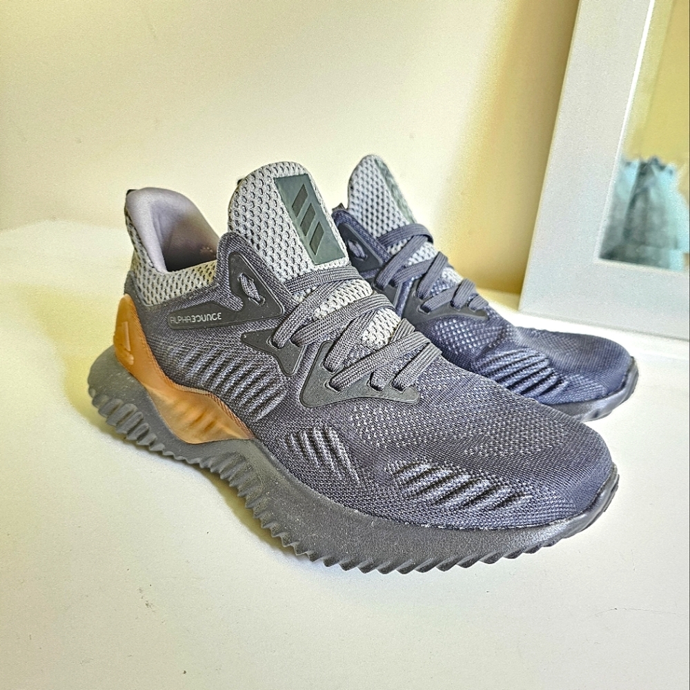 Adidas 4.5 Alphabounce Beyond Grey ECO Ortholite Men Youth Shoes Sneakers Unisex